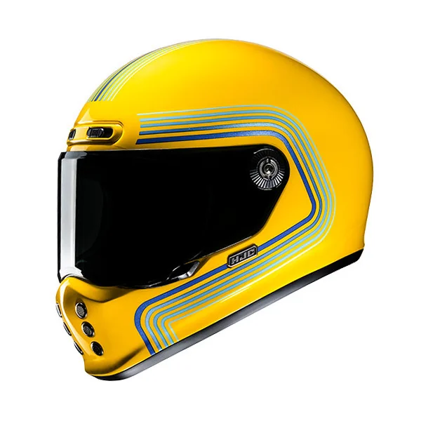 Casco Hjc V10 Foni Amarillo Azul |10430306|